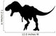 Black Tyrannosaurs Rex Silhouette Wall Decal