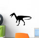Black Coelurosauria Silhouette Wall Decal