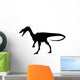 Black Coelurosauria Silhouette Wall Decal