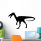 Black Coelurosauria Silhouette Wall Decal