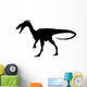 Black Coelurosauria Silhouette Wall Decal