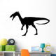 Black Coelurosauria Silhouette Wall Decal