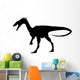 Black Coelurosauria Silhouette Wall Decal