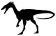 Black Coelurosauria Silhouette Wall Decal