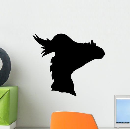 Black Pachycephalosaurs Dinosaur Wall Decal