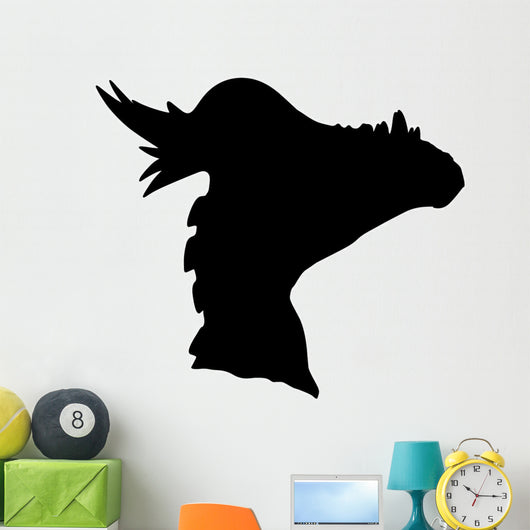 Black Pachycephalosaurs Dinosaur Wall Decal