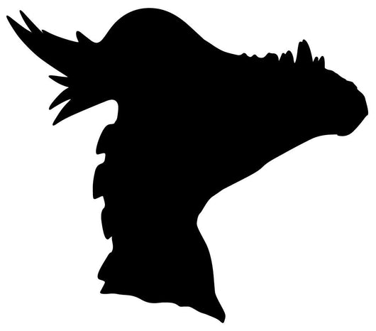 Black Pachycephalosaurs Dinosaur Wall Decal