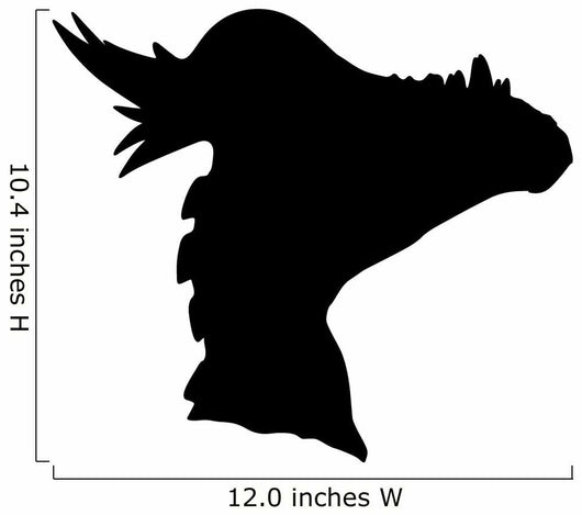 Black Pachycephalosaurs Dinosaur Wall Decal