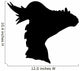 Black Pachycephalosaurs Dinosaur Wall Decal