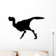 Dino Decals - Black Oviraptor Silhouette Wall Decal
