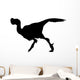 Dino Decals - Black Oviraptor Silhouette Wall Decal