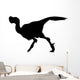 Dino Decals - Black Oviraptor Silhouette Wall Decal