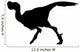 Dino Decals - Black Oviraptor Silhouette Wall Decal