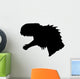 Black T-rex Roaring Head Wall Decal
