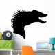 Black Hadrosaurs Head Silhouette Wall Decal