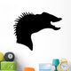 Black Hadrosaurs Head Silhouette Wall Decal