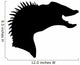 Black Hadrosaurs Head Silhouette Wall Decal