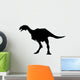 Dinosaur Decals - Black Oviraptor Silhouette Wall Decal