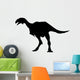 Dinosaur Decals - Black Oviraptor Silhouette Wall Decal