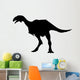 Dinosaur Decals - Black Oviraptor Silhouette Wall Decal