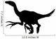 Black Therizinosaurs Silhouette Wall Decal
