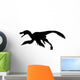 Black Archaeopteryx Silhouette Charging Wall Decal