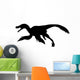 Black Archaeopteryx Silhouette Charging Wall Decal