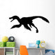 Black Archaeopteryx Silhouette Charging Wall Decal