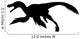 Black Archaeopteryx Silhouette Charging Wall Decal