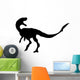 Roaring Velociraptor Silhouette Wall Decal