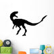 Roaring Velociraptor Silhouette Wall Decal