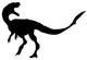 Roaring Velociraptor Silhouette Wall Decal