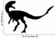 Roaring Velociraptor Silhouette Wall Decal