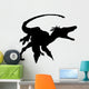 Deinonychus Silhouette Charging and Wall Decal