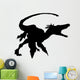 Deinonychus Silhouette Charging and Wall Decal