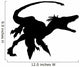 Deinonychus Silhouette Charging and Wall Decal