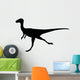 Dino Decals - Black Theropod Silhouette Wall Decal