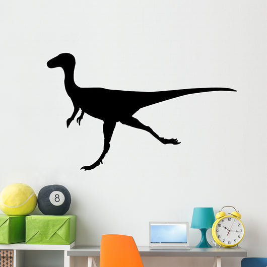 Dino Decals - Black Theropod Silhouette Wall Decal