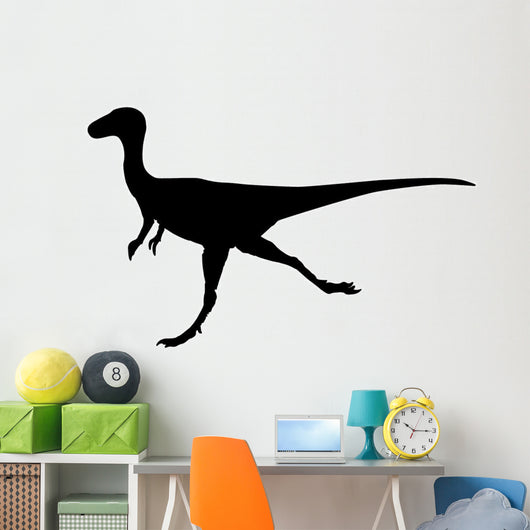 Dino Decals - Black Theropod Silhouette Wall Decal