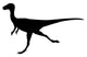 Dino Decals - Black Theropod Silhouette Wall Decal