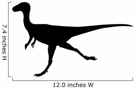 Dino Decals - Black Theropod Silhouette Wall Decal