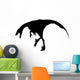 Dino Decals - Black Raptor Deinonychus Silhouette Wall Decal