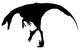Dino Decals - Black Raptor Deinonychus Silhouette Wall Decal