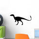 Dinosaur Decals - Black Theropod Silhouette Wall Decal