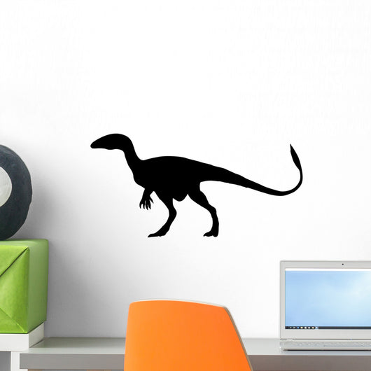 Dinosaur Decals - Black Theropod Silhouette Wall Decal