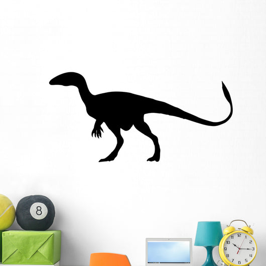 Dinosaur Decals - Black Theropod Silhouette Wall Decal