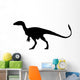 Dinosaur Decals - Black Theropod Silhouette Wall Decal