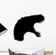 Black Therapod Roaring Head Wall Decal