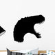 Black Therapod Roaring Head Wall Decal