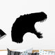 Black Therapod Roaring Head Wall Decal